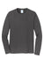 Port & Company PC450LS Mens Fan Favorite Long Sleeve Crewneck T-Shirt Charcoal Grey Flat Front