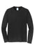 Port & Company PC450LS Mens Fan Favorite Long Sleeve Crewneck T-Shirt Jet Black Flat Front