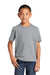 Port & Company PC450Y Youth Fan Favorite Short Sleeve Crewneck T-Shirt Heather Grey Model Front