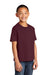 Port & Company PC450Y Youth Fan Favorite Short Sleeve Crewneck T-Shirt Athletic Maroon Model 3q