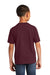 Port & Company PC450Y Youth Fan Favorite Short Sleeve Crewneck T-Shirt Athletic Maroon Model Back