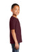 Port & Company PC450Y Youth Fan Favorite Short Sleeve Crewneck T-Shirt Athletic Maroon Model Side