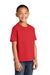 Port & Company PC450Y Youth Fan Favorite Short Sleeve Crewneck T-Shirt Bright Red Model 3q