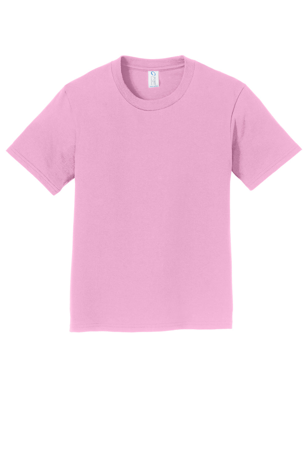 Port & Company PC450Y Youth Fan Favorite Short Sleeve Crewneck T-Shirt Candy Pink Flat Front