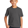 Port & Company Youth Fan Favorite Short Sleeve Crewneck T-Shirt - Charcoal Grey