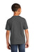 Port & Company PC450Y Youth Fan Favorite Short Sleeve Crewneck T-Shirt Heather Dark Grey Model Back