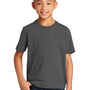 Port & Company Youth Fan Favorite Short Sleeve Crewneck T-Shirt - Heather Dark Grey