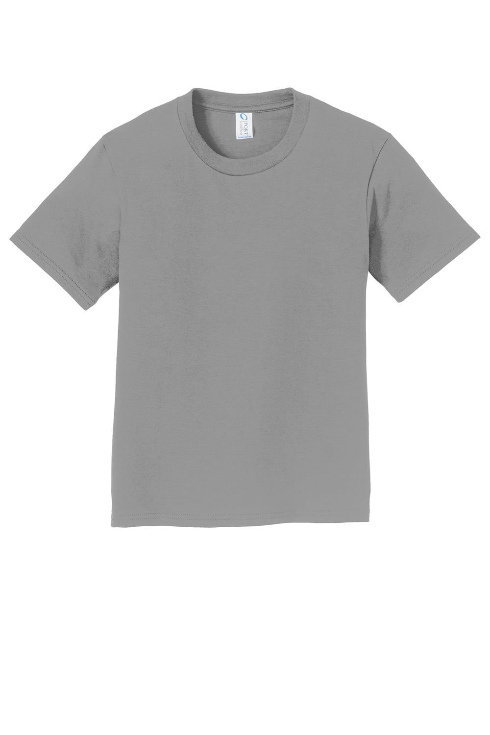 Port & Company PC450Y Youth Fan Favorite Short Sleeve Crewneck T-Shirt Medium Grey Flat Front