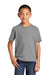 Port & Company PC450Y Youth Fan Favorite Short Sleeve Crewneck T-Shirt Medium Grey Model Front