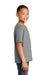 Port & Company PC450Y Youth Fan Favorite Short Sleeve Crewneck T-Shirt Medium Grey Model Side