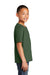 Port & Company PC450Y Youth Fan Favorite Short Sleeve Crewneck T-Shirt Olive Green Model Side