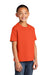 Port & Company PC450Y Youth Fan Favorite Short Sleeve Crewneck T-Shirt Orange Model 3q