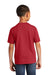 Port & Company PC450Y Youth Fan Favorite Short Sleeve Crewneck T-Shirt Team Cardinal Red Model Back