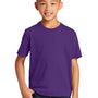 Port & Company Youth Fan Favorite Short Sleeve Crewneck T-Shirt - Team Purple