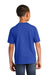 Port & Company PC450Y Youth Fan Favorite Short Sleeve Crewneck T-Shirt True Royal Blue Model Back