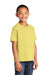 Port & Company PC450Y Youth Fan Favorite Short Sleeve Crewneck T-Shirt Yellow Model 3q