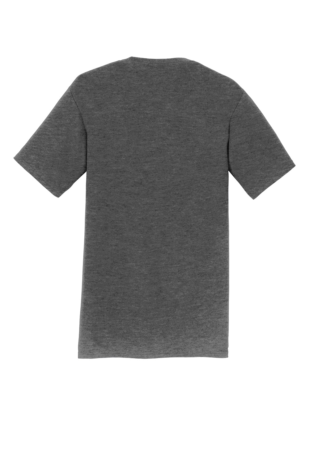 Port & Company PC450 Mens Fan Favorite Short Sleeve Crewneck T-Shirt Heather Dark Grey Flat Back