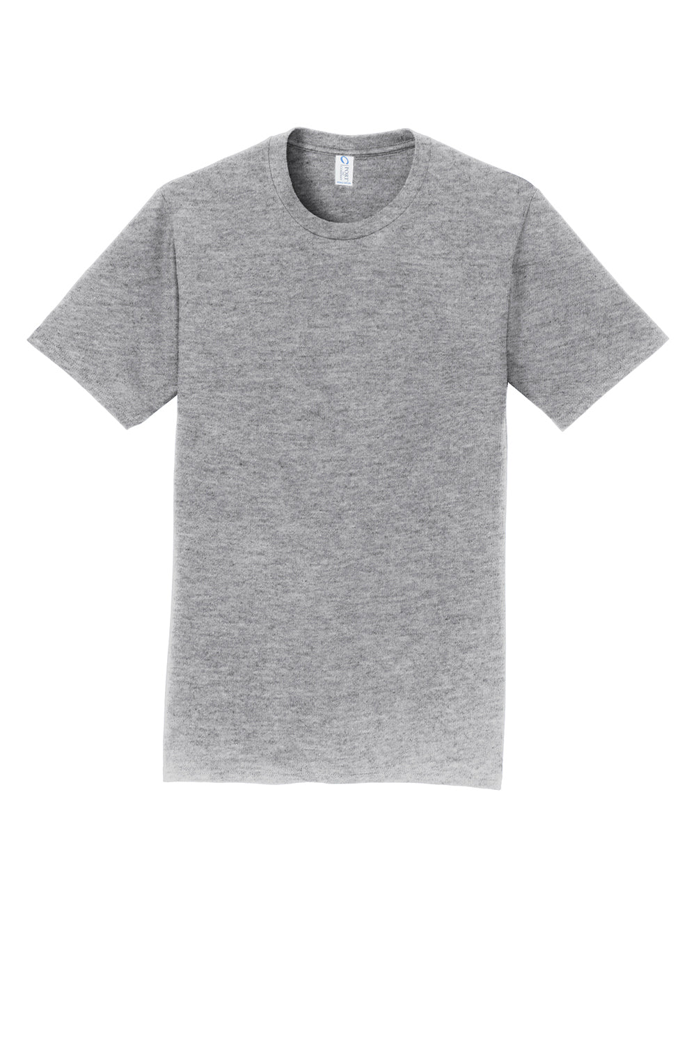 Port & Company PC450 Mens Fan Favorite Short Sleeve Crewneck T-Shirt Heather Grey Flat Front