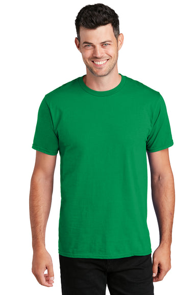 Port & Company PC450 Mens Fan Favorite Short Sleeve Crewneck T-Shirt Athletic Kelly Green Model Front