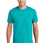 Port & Company Mens Fan Favorite Short Sleeve Crewneck T-Shirt - Bright Aqua Blue