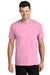 Port & Company PC450 Mens Fan Favorite Short Sleeve Crewneck T-Shirt Candy Pink Model Front