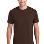 Port & Company Mens Fan Favorite Short Sleeve Crewneck T-Shirt - Dark Chocolate Brown