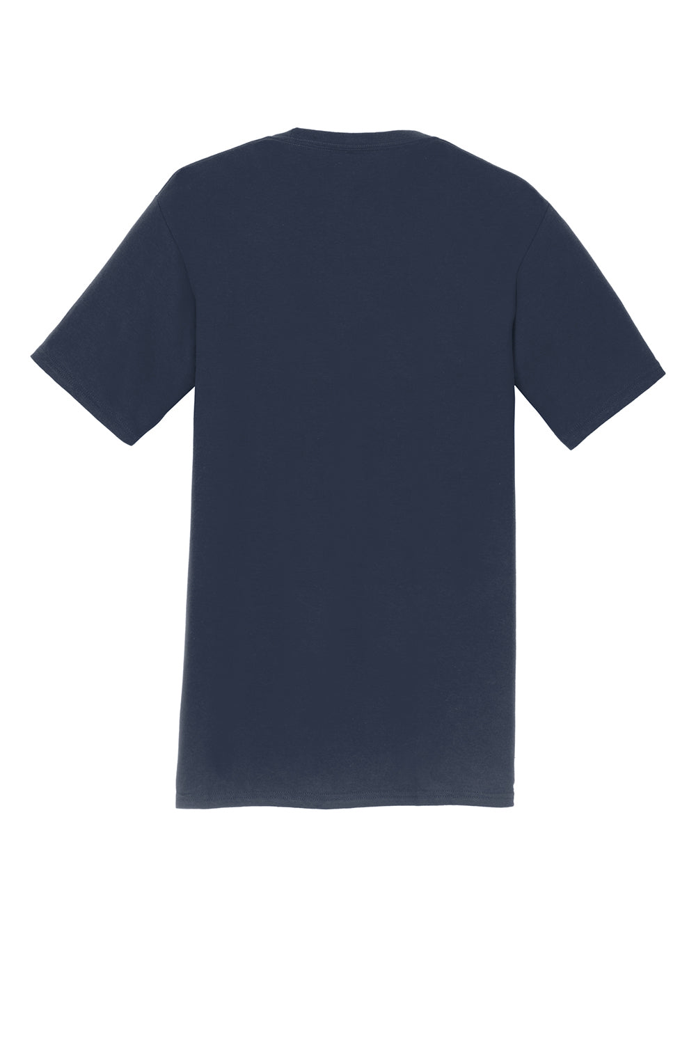 Port & Company PC450 Mens Fan Favorite Short Sleeve Crewneck T-Shirt Deep Navy Blue Flat Back