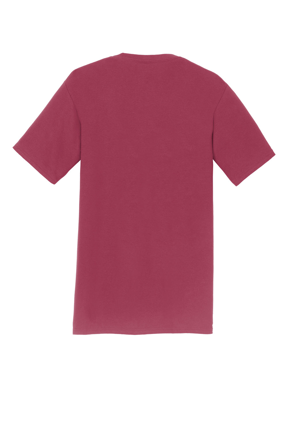 Port & Company PC450 Mens Fan Favorite Short Sleeve Crewneck T-Shirt Garnet Red Flat Back