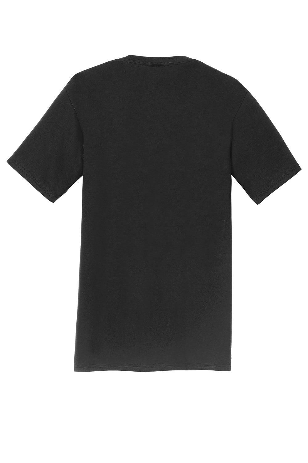 Port & Company PC450 Mens Fan Favorite Short Sleeve Crewneck T-Shirt Jet Black Flat Back