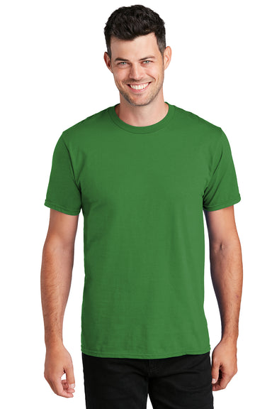 Port & Company PC450 Mens Fan Favorite Short Sleeve Crewneck T-Shirt Kiwi Green Model Front