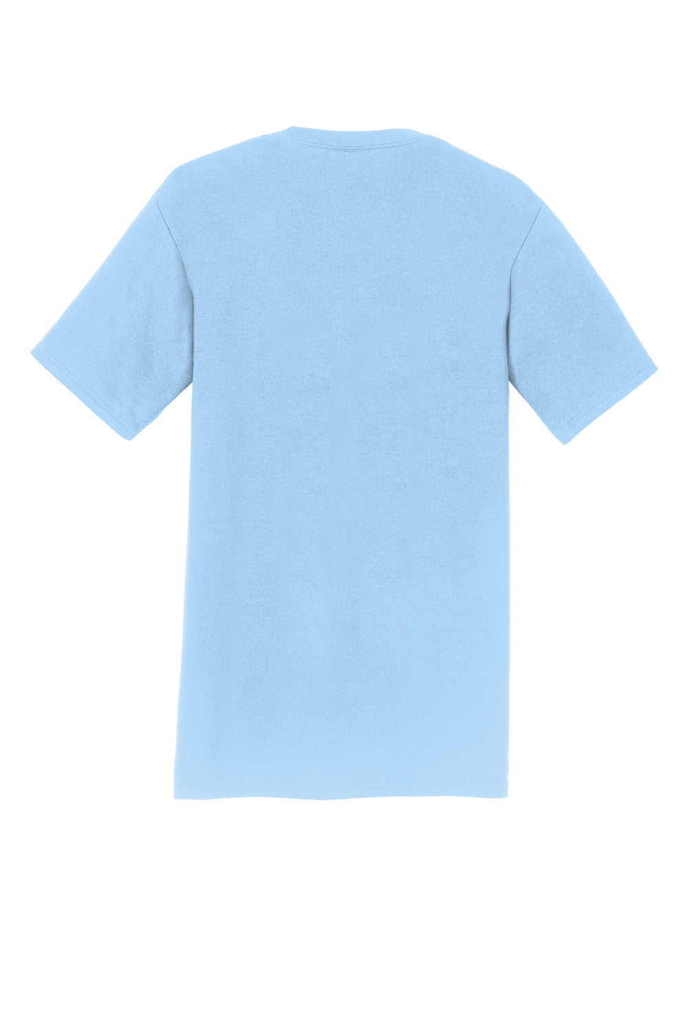 Port & Company PC450 Mens Fan Favorite Short Sleeve Crewneck T-Shirt Light Blue Flat Back