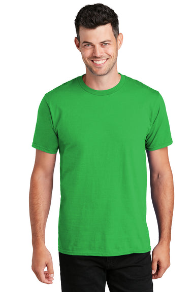 Port & Company PC450 Mens Fan Favorite Short Sleeve Crewneck T-Shirt Pro Kelly Green Model Front