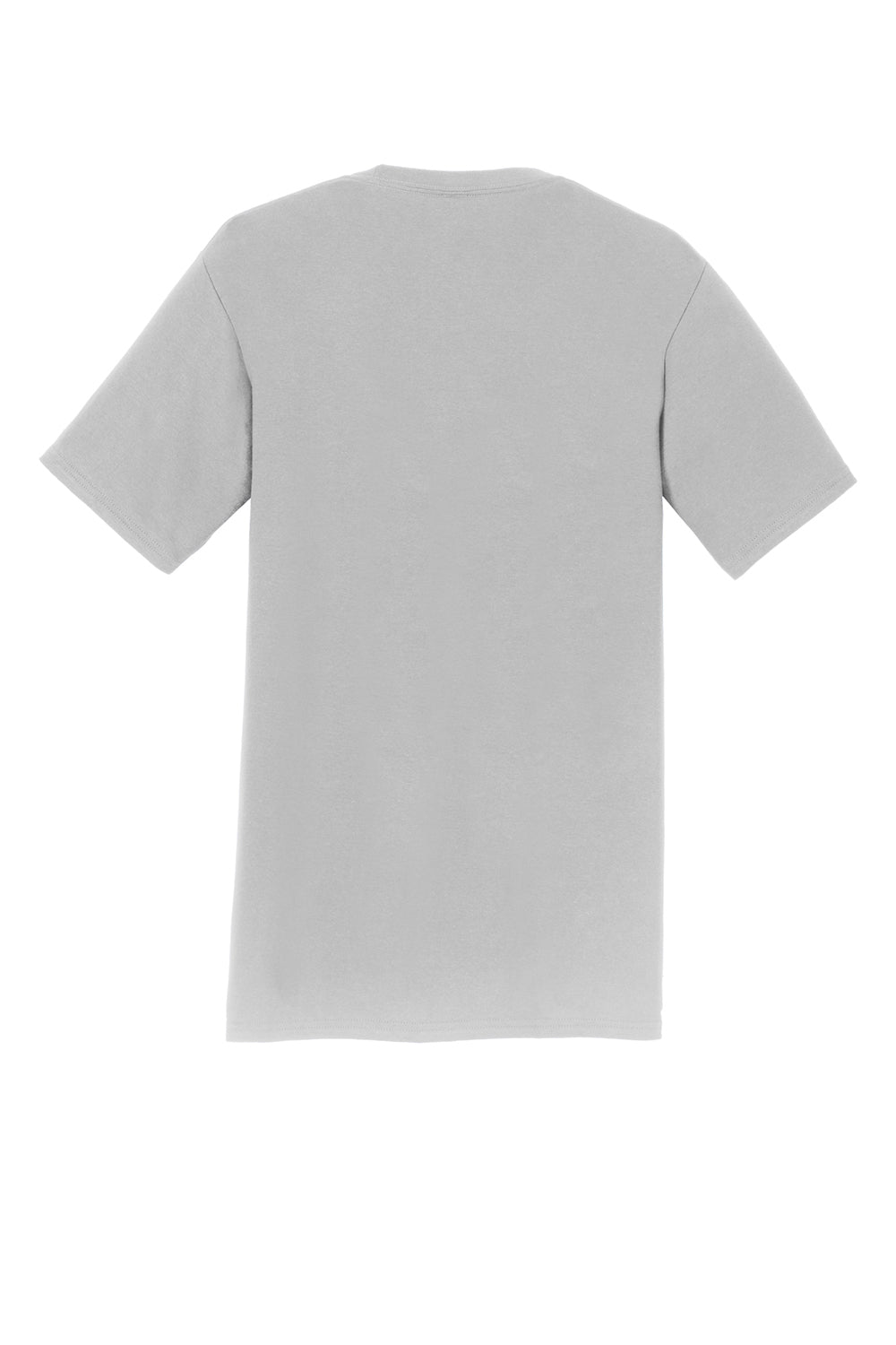 Port & Company PC450 Mens Fan Favorite Short Sleeve Crewneck T-Shirt Silver Grey Flat Back