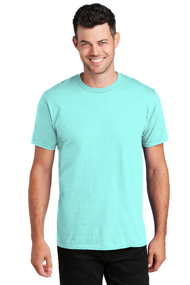 Port & Company PC450 Mens Fan Favorite Short Sleeve Crewneck T-Shirt True Celadon Blue Model Front