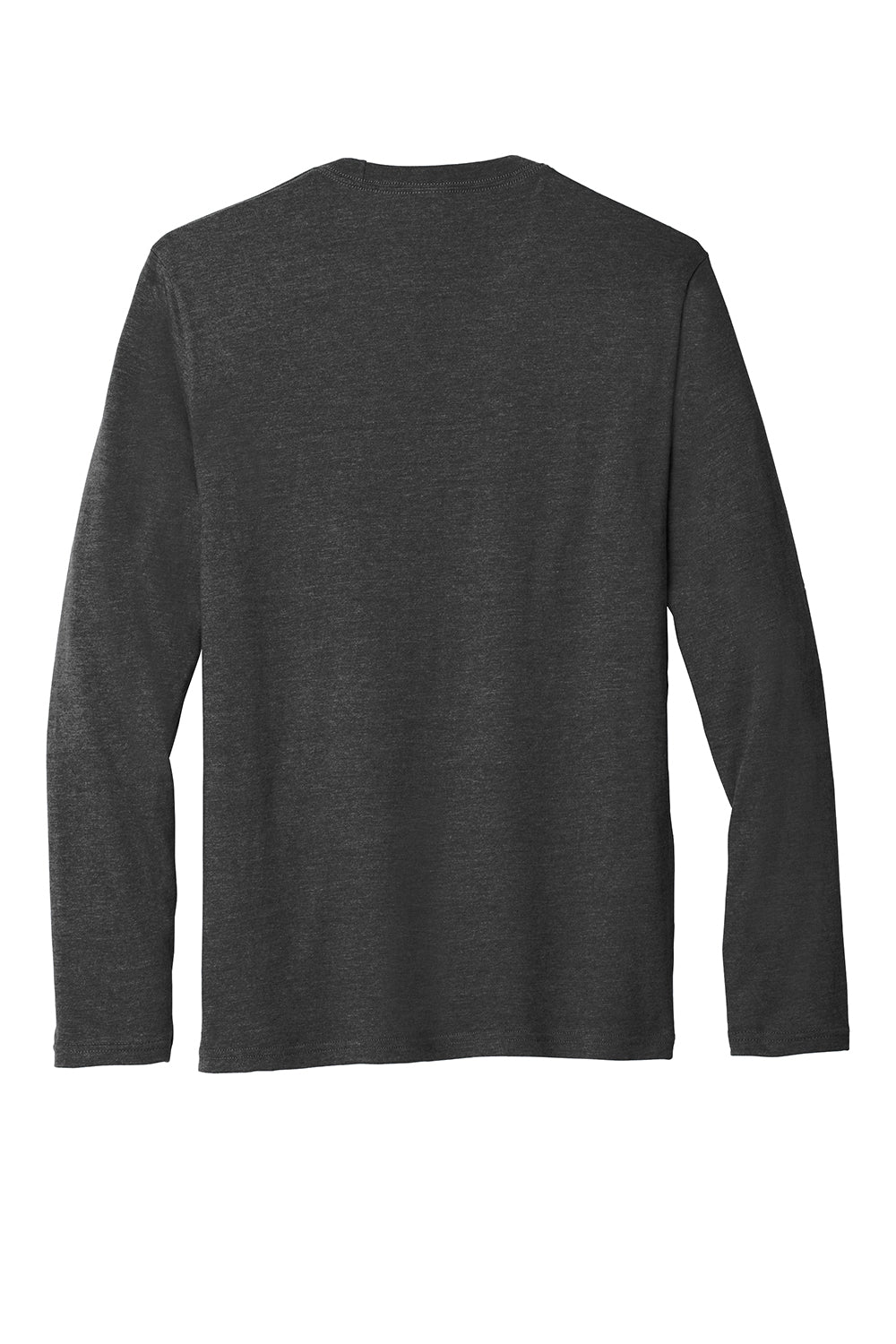 Port & Company PC455LS Mens Fan Favorite Long Sleeve Crewneck T-Shirt Heather Black Flat Back