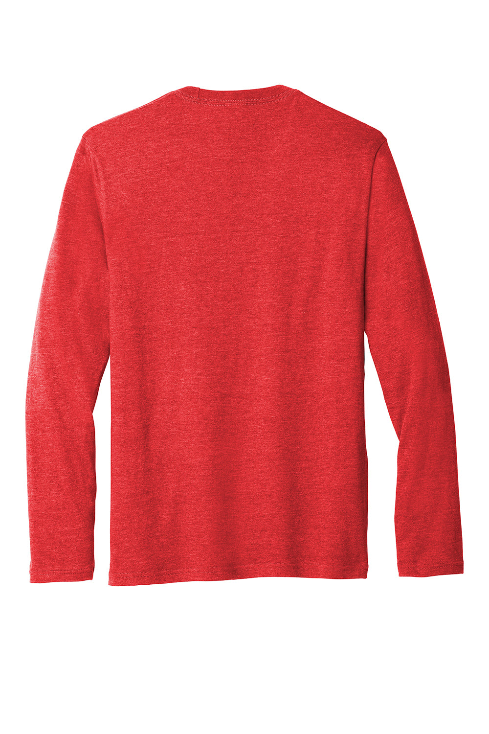 Port & Company PC455LS Mens Fan Favorite Long Sleeve Crewneck T-Shirt Heather Bright Red Flat Back