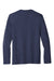 Port & Company PC455LS Mens Fan Favorite Long Sleeve Crewneck T-Shirt Heather Team Navy Blue Flat Back