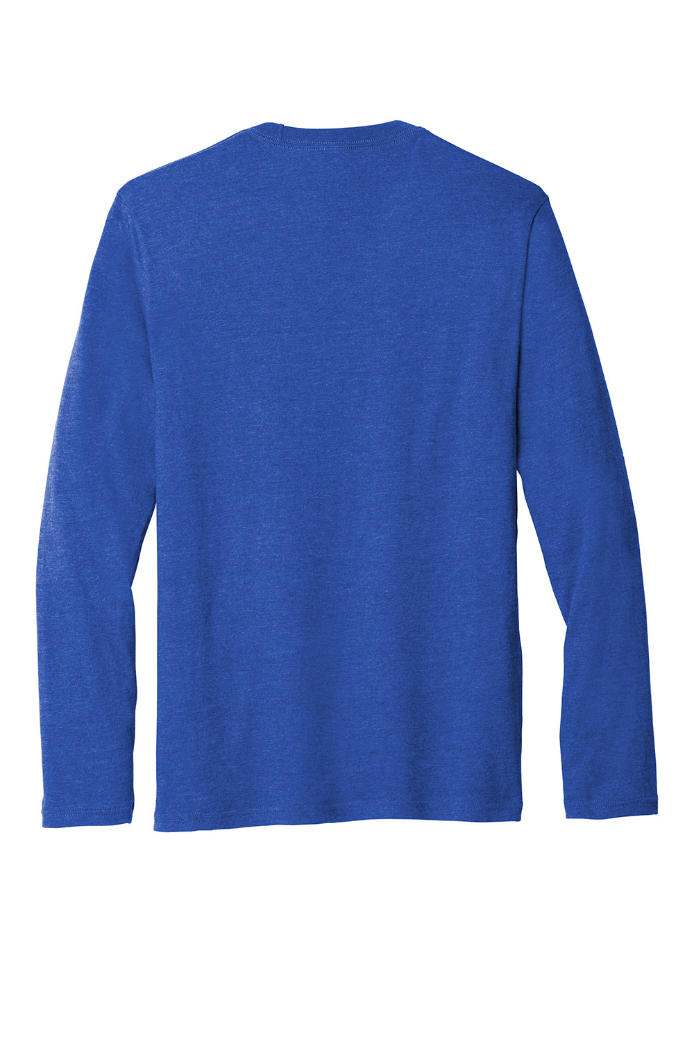 Port & Company PC455LS Mens Fan Favorite Long Sleeve Crewneck T-Shirt Heather True Royal Blue Flat Back