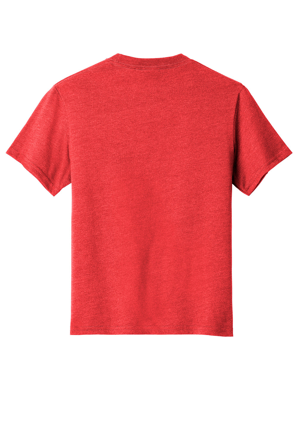 Port & Company PC455Y Youth Fan Favorite Short Sleeve Crewneck T-Shirt Heather Bright Red Flat Back