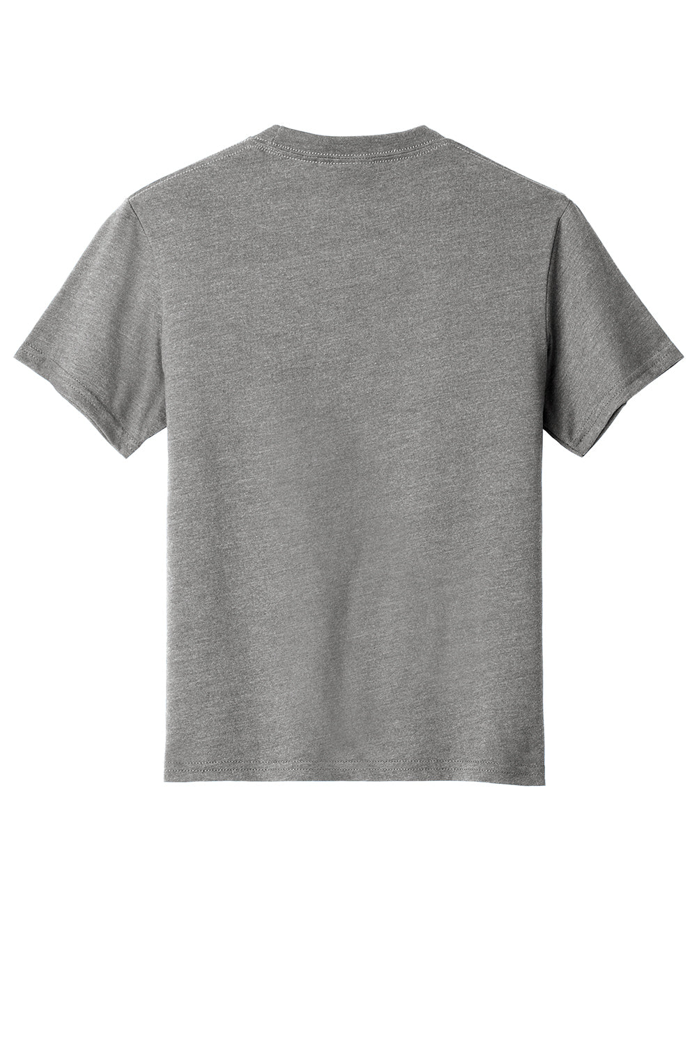 Port & Company PC455Y Youth Fan Favorite Short Sleeve Crewneck T-Shirt Heather Graphite Grey Flat Back