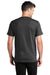 Port & Company PC455 Mens Fan Favorite Short Sleeve Crewneck T-Shirt Heather Black Model Back