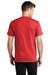 Port & Company PC455 Mens Fan Favorite Short Sleeve Crewneck T-Shirt Heather Bright Red Model Back