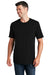 Port & Company PC455 Mens Fan Favorite Short Sleeve Crewneck T-Shirt Jet Black Model Front