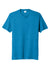 Port & Company PC455 Mens Fan Favorite Short Sleeve Crewneck T-Shirt Heather Sapphire Blue Flat Front