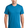 Port & Company Mens Fan Favorite Short Sleeve Crewneck T-Shirt - Heather Sapphire Blue