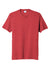 Port & Company PC455 Mens Fan Favorite Short Sleeve Crewneck T-Shirt Heather Team Cardinal Red Flat Front