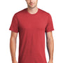 Port & Company Mens Fan Favorite Short Sleeve Crewneck T-Shirt - Heather Team Cardinal Red