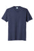 Port & Company PC455 Mens Fan Favorite Short Sleeve Crewneck T-Shirt Heather Team Navy Blue Flat Front