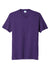 Port & Company PC455 Mens Fan Favorite Short Sleeve Crewneck T-Shirt Heather Team Purple Flat Front