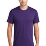 Port & Company Mens Fan Favorite Short Sleeve Crewneck T-Shirt - Heather Team Purple